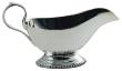 Decorated saucer boat in silver plated - Ercuis